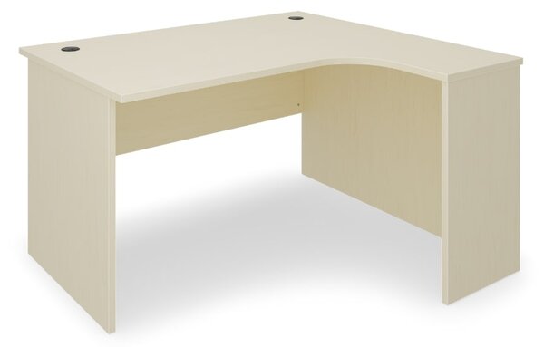 Birou de coltar SimpleOffice 140 x 120 cm, dreapta, mesteacan