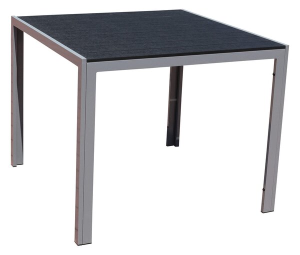 Set de gradina Lucio, patrat - 4 locuri, negru/gri