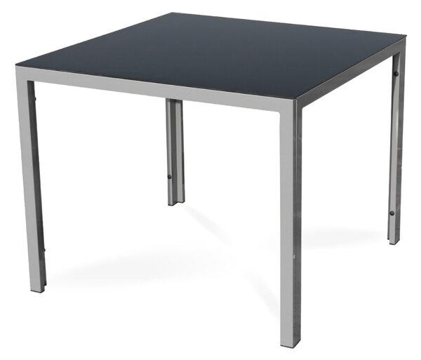 Set de gradina Lucio 2, patrat - 4 locuri, negru/gri