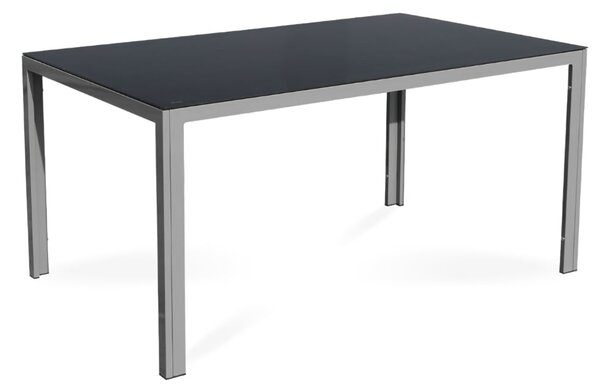 Set gradina Lucio 2, dreptunghi - 4 locuri, negru / gri