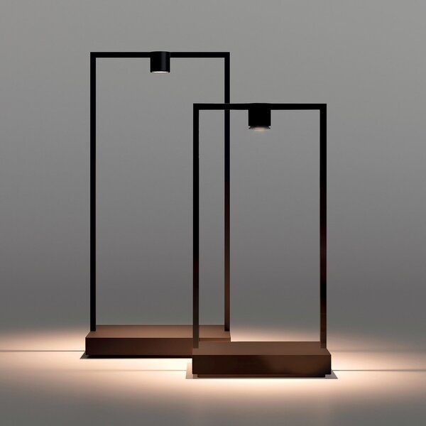 Lampă de masă Artemide, Curiosity, reglabil, Negru, Camera de zi, Metal, Design