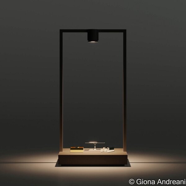 Lampă de masă Artemide, Curiosity Focus, reglabil, Negru, Camera de zi, Metal, Design