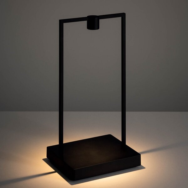 Lampă de masă Artemide, Curiosity Focus, reglabil, Negru, Camera de zi, Metal, Design