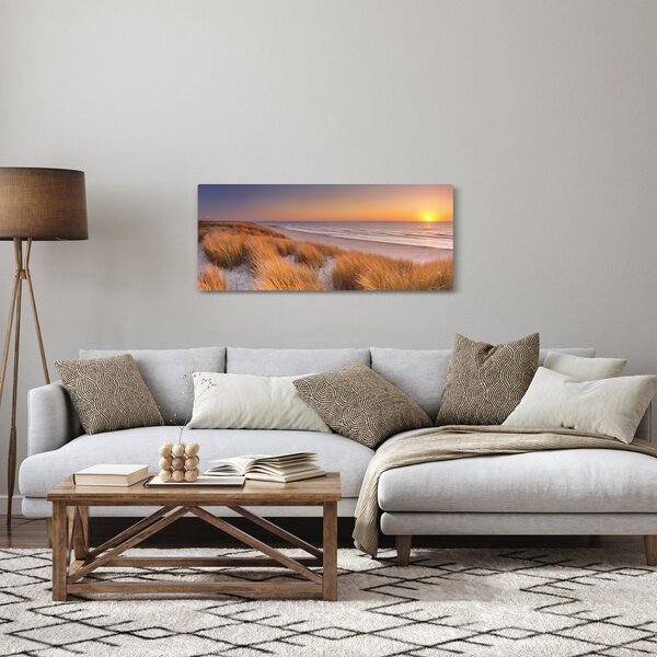 Tablou - Plajă la apus de soare (120x50 cm)