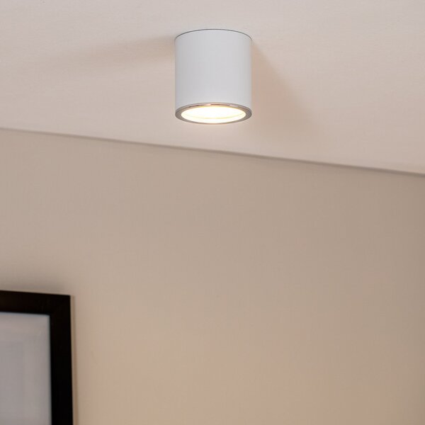 BEGA Spot de suprafață Bega LED Studio Line, aluminiu/aluminiu, Ø 9 cm, aluminiu, reglabil, Alb, Hol, Aluminiu, Modern