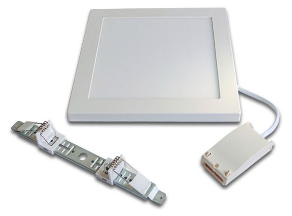 Hera Lampă LED FQ 65/205 montaj aplicat/încastrat 4000K, reglabil, Alb, Camera de zi / sufragerie, Plastic, Modern, Plafon unghiular direct