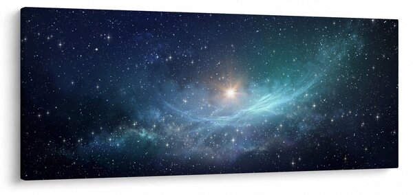 Tablou - Stele și nebuloase (120x50 cm)