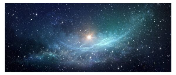 Tablou - Stele și nebuloase (120x50 cm)