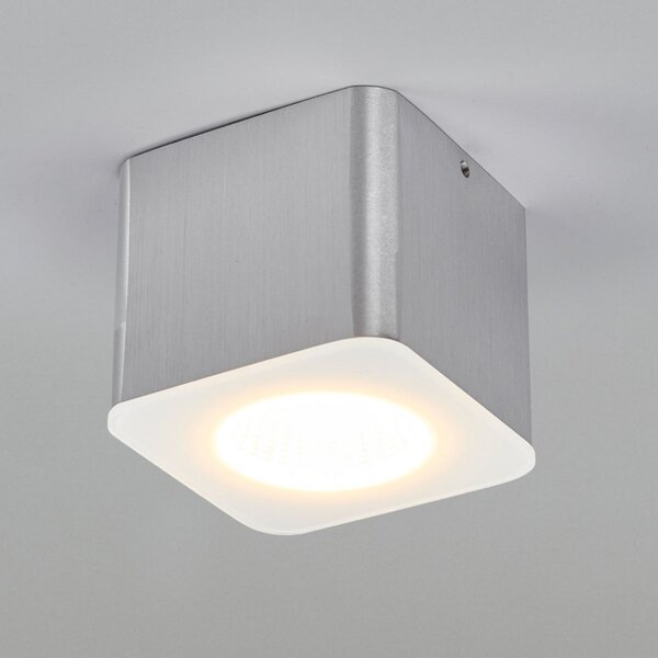 Helestra Oso spot LED tavan, unghi., alu mat, reglabil, Metalic, Baie, Metal, Modern