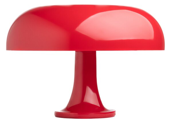 Lampă de masă Artemide, Nessino, Roșu, Camera de zi, Plastic, Design