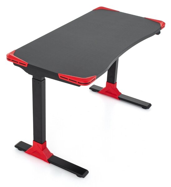 Masa OfficeTech Game cu inaltime reglabila, 120 x 60 cm, neagra