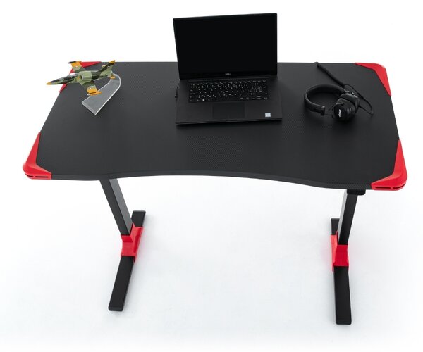 Masa OfficeTech Game cu inaltime reglabila, 120 x 60 cm, neagra