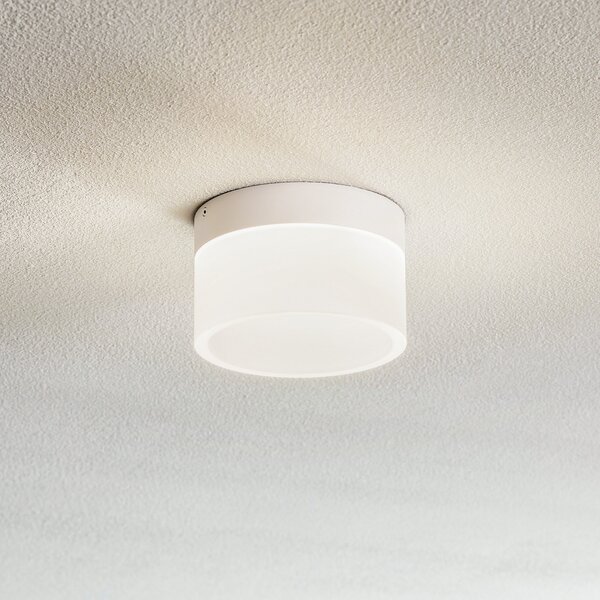 Helestra Liv - plafonieră LED de tavan Ø 15 cm, reglabil, Alb, Camera de zi / sufragerie, Plastic, Modern