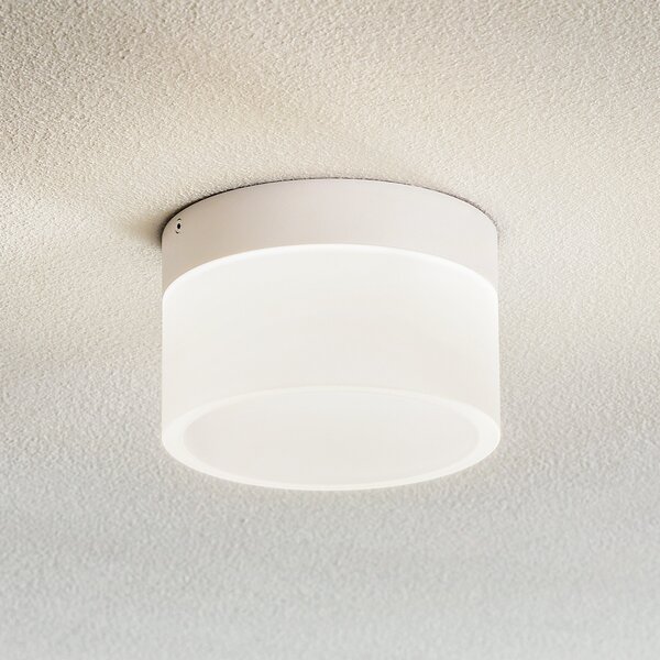 Helestra Liv - plafonieră LED de tavan Ø 15 cm, reglabil, Alb, Camera de zi / sufragerie, Plastic, Modern