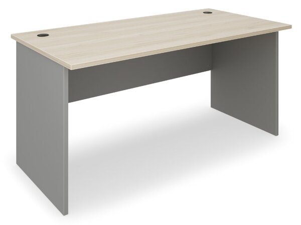 Masa SimpleOffice 160 x 80 cm, stejar deschis / gri