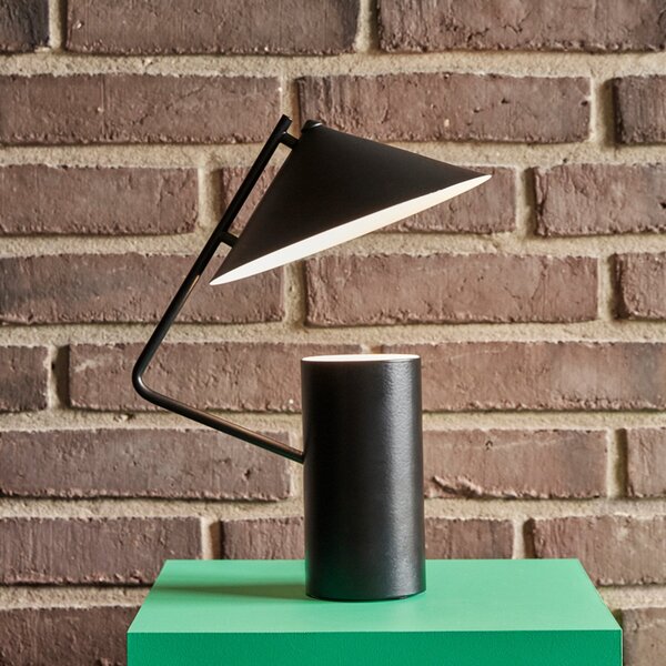 Lampă de masă Hübsch, Sen, Negru, Camera de zi, Metal, Design