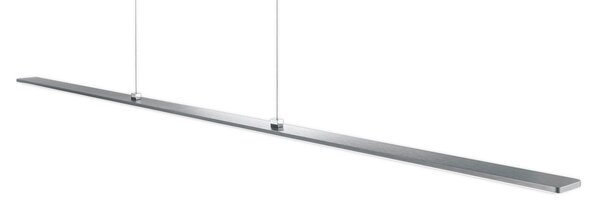 Helestra Lexx lampă susp. LED nichel mat EasyLift, reglabil, Gri, Camera de zi / sufragerie, Metal, Modern