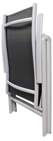 Scaun de gradina Conrado 1 + 1 GRATUIT, negru / gri