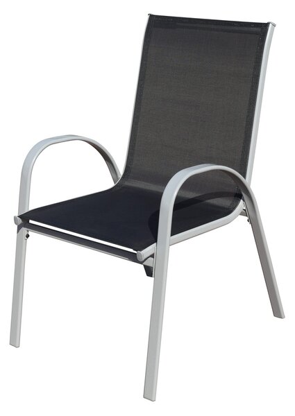 Scaun de gradina Romero, negru/gri