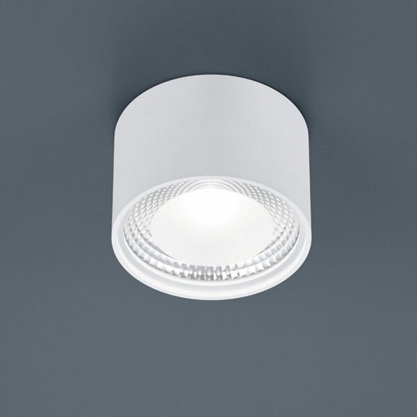 Helestra Kari plafonieră LED, rotundă, alb, reglabil, Alb, Camera de zi / sufragerie, Metal, Modern