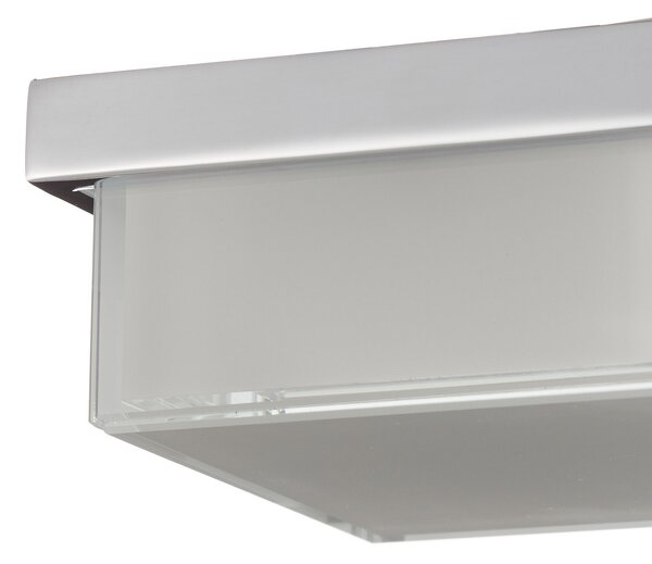 Helestra Cosi plafonieră LED crom 11x11 cm, reglabil, Metalic, Hol, Metal, Modern