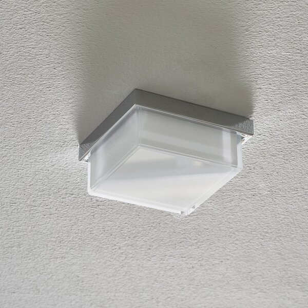 Helestra Cosi plafonieră LED crom 11x11 cm, reglabil, Metalic, Hol, Metal, Modern