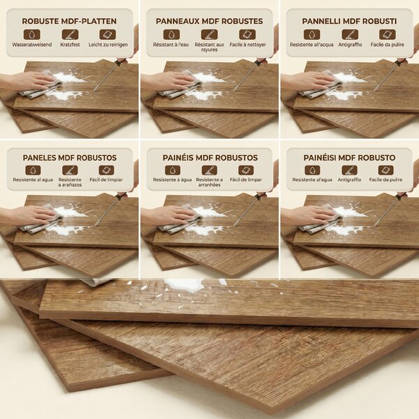 HOMCOM Divizor elegant cu design zigzag | Aosom Romania