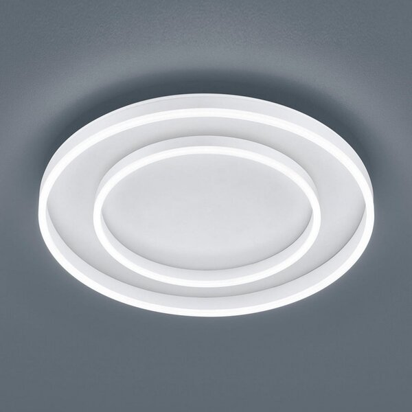 Helestra Sona plafonieră LED dimabilă Ø60cm alb, reglabil, Alb, Hol, Metal, Modern