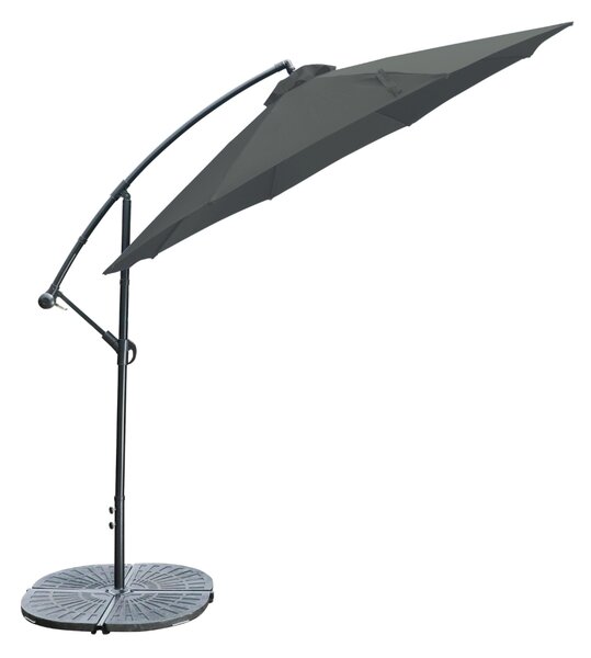 Umbrelă de soare de gradina Regano, gri