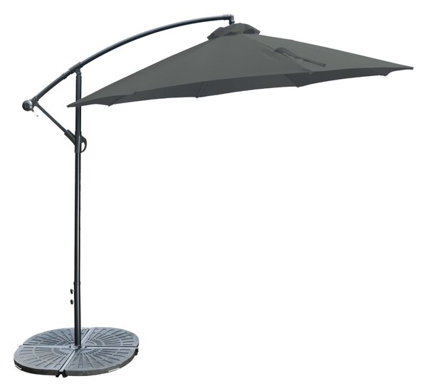 Umbrelă de soare de gradina Regano, gri