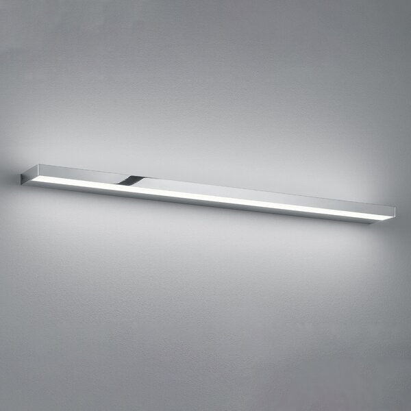 Helestra Slate LED, cromat, 90 cm, Metalic, Baie, Metal, Modern