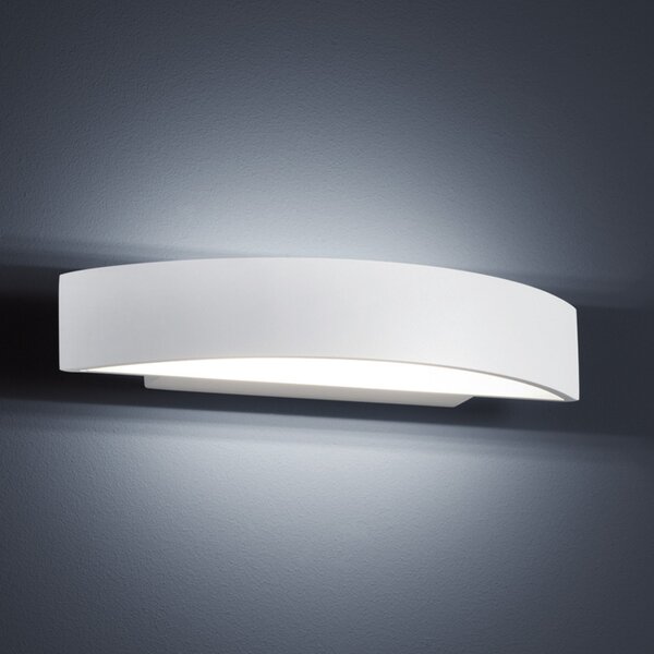 Helestra Yona aplică de perete LED, alb, 27,5 cm, Alb, Hol, Metal, Modern