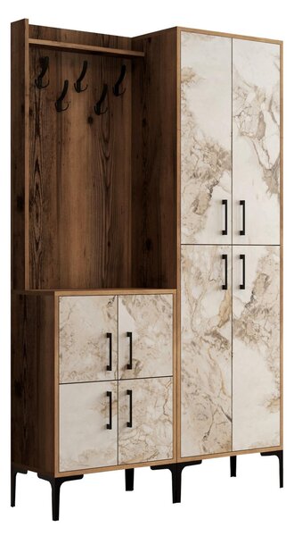 Mobilier hol Betina BA (Alb + Nuc). 1088297