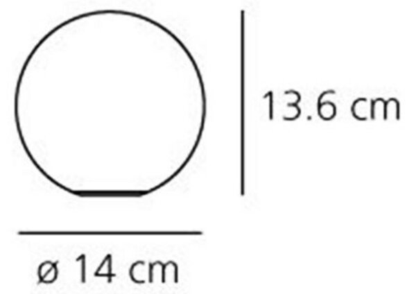 Lampă de masă Artemide, Dioscuri, Alb, Camera de zi, Sticlă, Design
