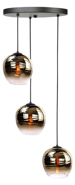 HighLight Abajur Fantasy Apple, auriu, Ø 22 cm, sticlă, Auriu / Alamă, Sticlă