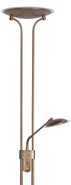 HighLight Lampa LED decorativă Lunera cu lampă de citit, reglabil, Bronz / Alamă Veche, Camera de zi / sufragerie, Metal, Casă de țară / Rustic, Lumină de lectură