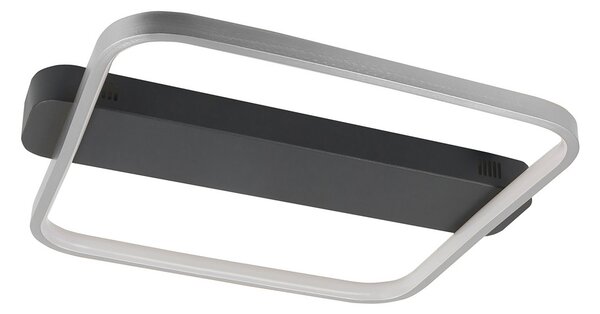 HighLight Plafonieră cu LED Ascona, negru/negru, 28 W, reglabil, Negru, Camera de zi / sufragerie, Metal, Modern