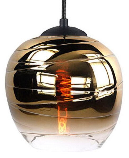 HighLight Abajur Fantasy Apple, auriu, Ø 22 cm, sticlă, Auriu / Alamă, Sticlă