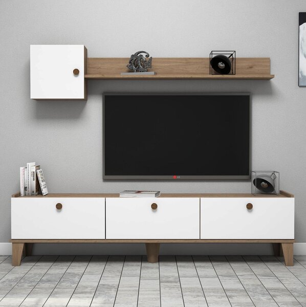 Mobilier living Summer (stejar + alb). 1088301