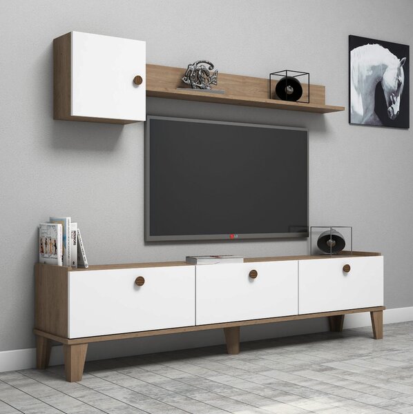 Mobilier living Summer (stejar + alb). 1088301