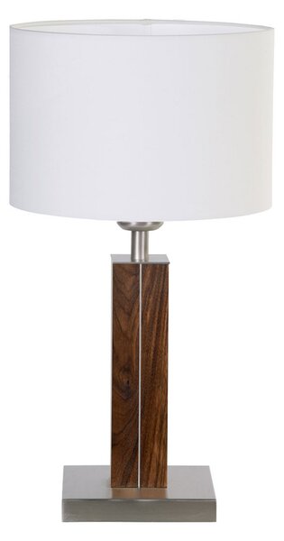 HerzBlut Dana lampă de masă cu picior lemn nuc, Lemn, Camera de zi / sufragerie, Lemn, Modern