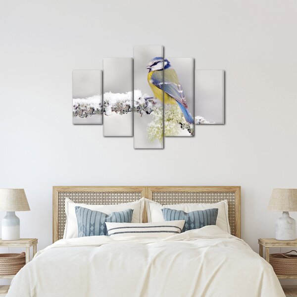 Tablou - Tit albastru în pădure (150x105 cm)