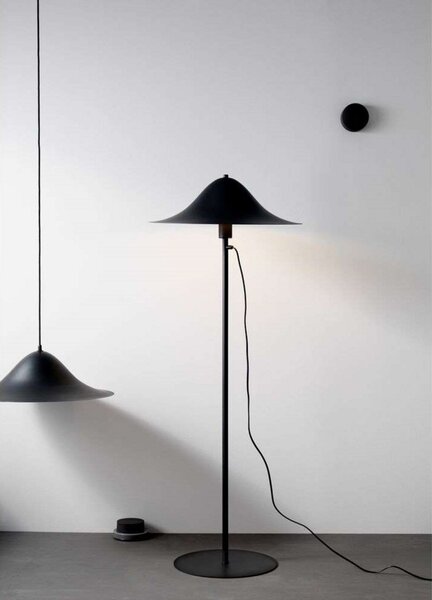 Lampadar Pholc, Negru, Camera de zi, Aluminiu