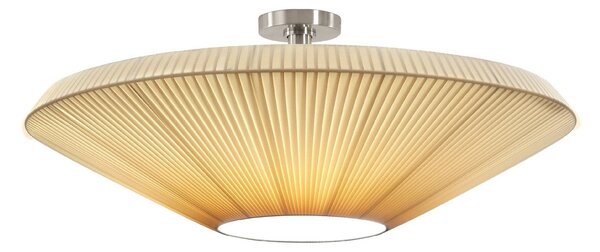 Bover Plafonieră Siam 80, nichel/culoare crem, plastic, reglabil, Bej, Camera de zi / sufragerie, Plastic, Design