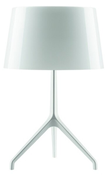 Lampă de masă Foscarini, reglabil, Alb, Camera de zi, Aluminiu