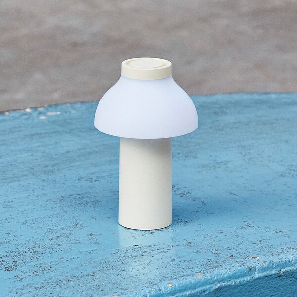 HAY PC portabil LED lampă de masă baterie reîncărcabilă, alb crem, reglabil, Alb, Camera de zi / sufragerie, Plastic, Design