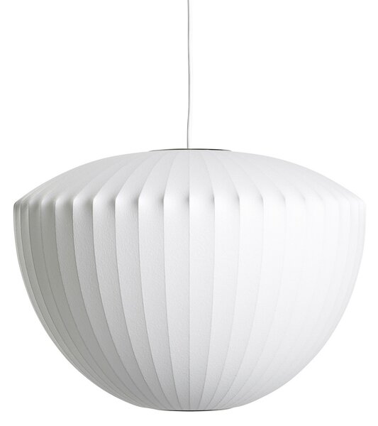 HAY Nelson Apple Bubble lampă susp. M Ø 53,5 cm, reglabil, Alb, Camera de zi / sufragerie, Plastic, Design