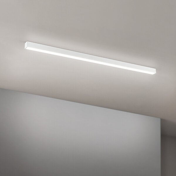 ORION Plafonieră LED Bounce, alb, lungime 113 cm, CCT, aluminiu, Alb, Camera de zi / sufragerie, Aluminiu, Modern