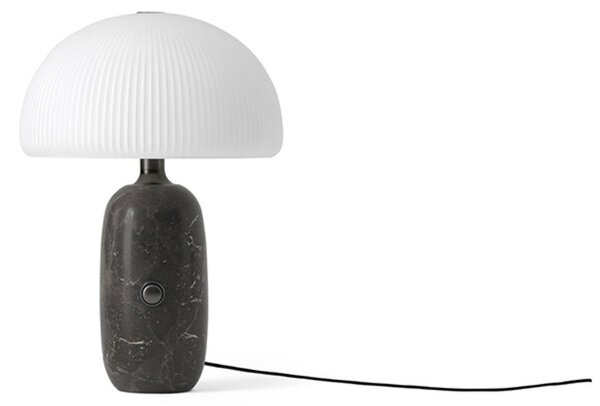 Lampă de masă Vipp, reglabil, Gri, Camera de zi, Sticlă