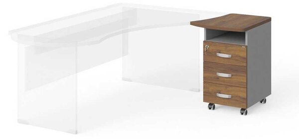 Sertare Manager 53,5 x 59,3 cm, dreapta, nuca warmia / gri